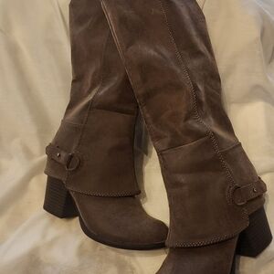 Fergalicious Tan Heeled Boots